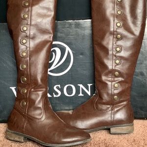 Brown Leather Boots
